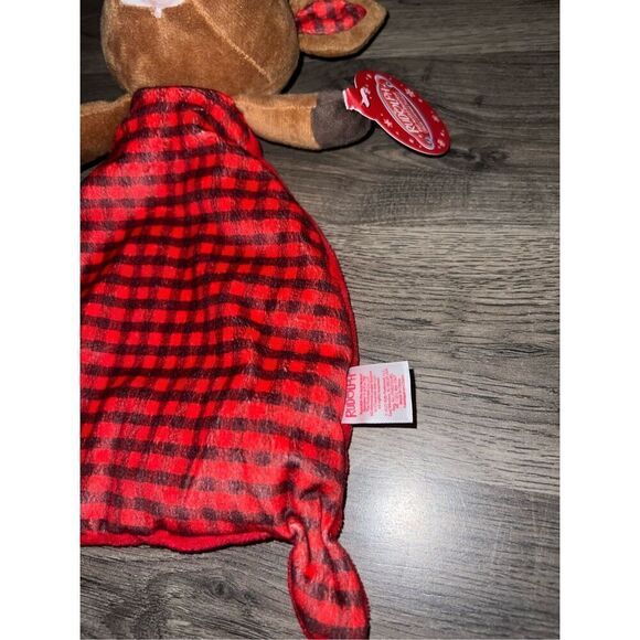 Rudolph The Red Nose Reindeer Lovey Plush Baby Christmas Toy NEW - Picture 4 of 7